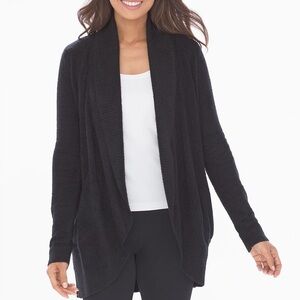 Barefoot Dreams Cozychic Lite Circle Cardigan‎ in Black Size XS/S